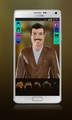 Changer Hair Mustache Beard android App screenshot 0